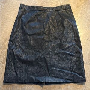 Milly Lamb Leather Pencil Skirt